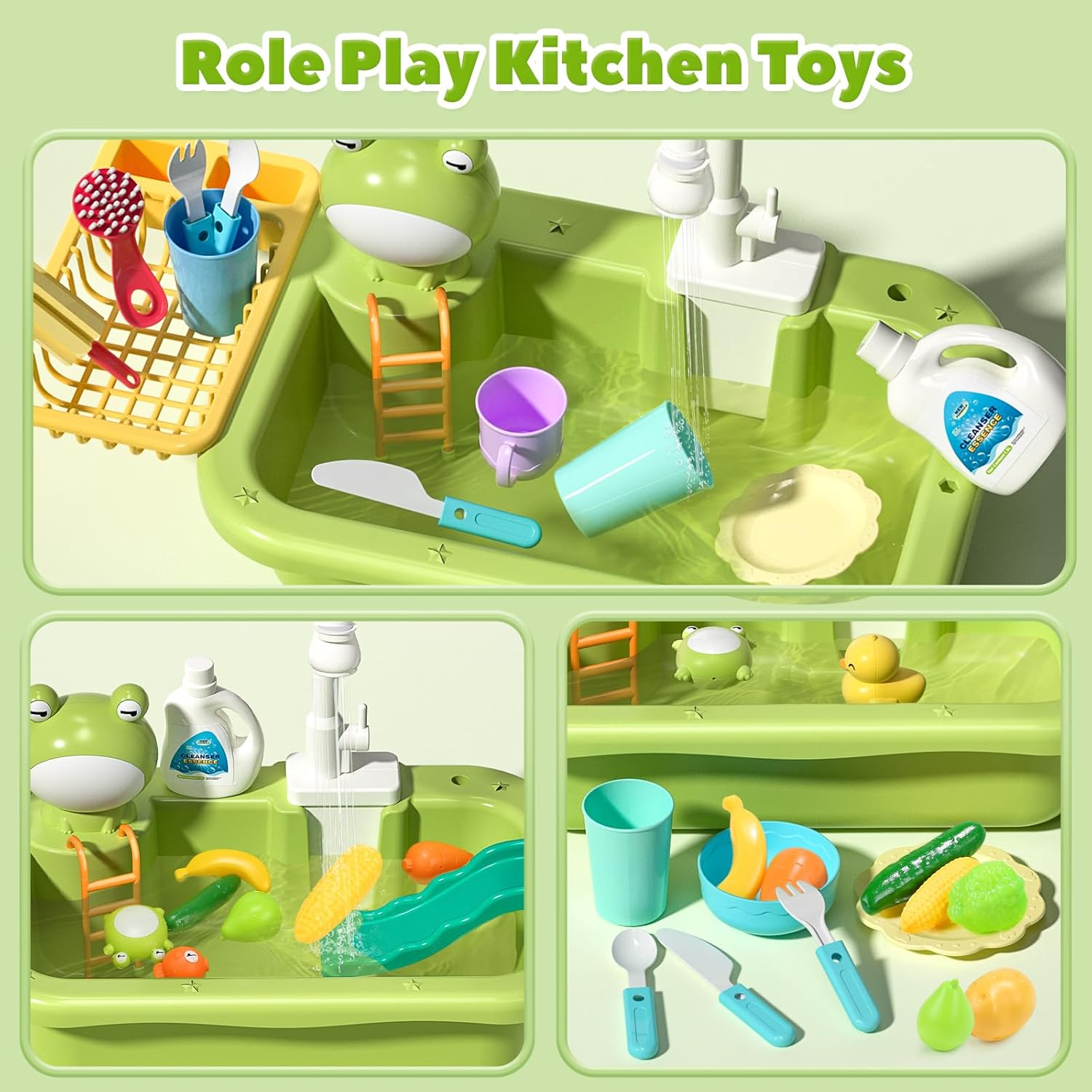 Play Sink with Running Water, Kitchen Sink Toys