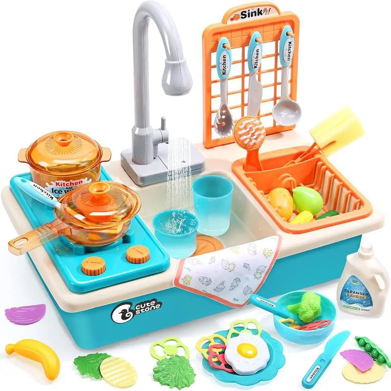 Play Sink with Running Water, Kitchen Sink Toys