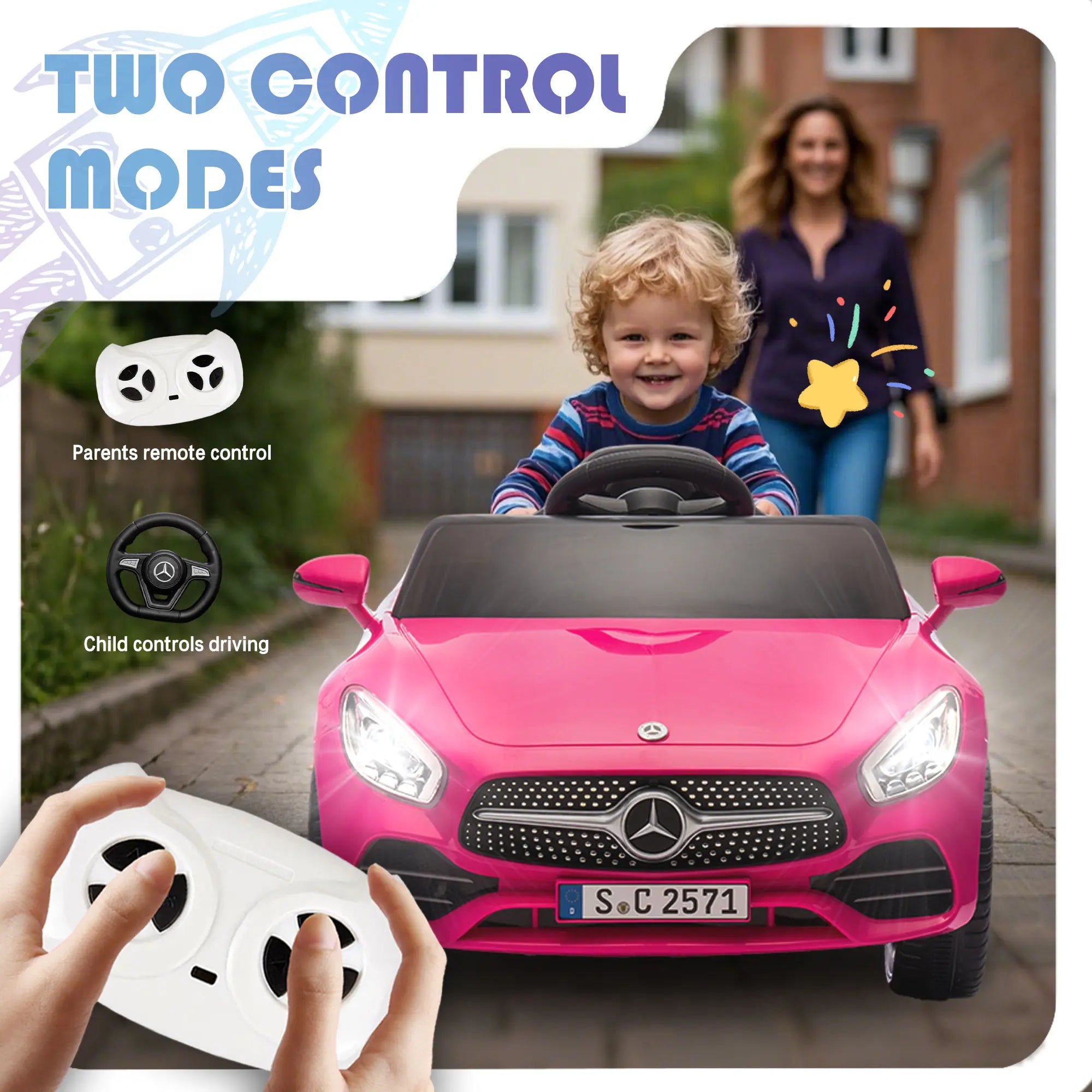 Licensed Mercedes-Benz CLS 350,12V Kids Ride On Electric Car